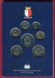 Malta Liri Malti KMS + Silbermedaille 1995-2004 Kursmünzensatz + Silbermedaille + Zertifikat MDM Verpackung mit Zertifikat