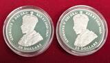Kanada 2 x 20 Dollar Silbermünze teilcoloriert 2016 Aircraft of the First World War - inklusive zwei der drei Ausgaben Proof with box & coa, without carton