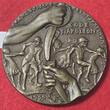 Germany Deutschland Karl Götz Medaille Bronze Gußmedaille 1920 Code Napoleon Französische Rechtsprechung Satire Wüstlinge am Rhein AU almost as cast usual casting flaws