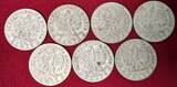 Polen 7 x 2 Zloty Silber 1932, 1933, 1934 Jadwiga Frauenkopf Konvolut - 30 Gramm Rauhgewicht USA about vf/xf