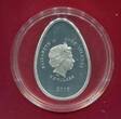 Cook-Inseln 5 Dollars Silbermünze 2013 Cloisonné-Ei - Rote Schönheit (m. Farbauflage) proof in capsule, certificates & box