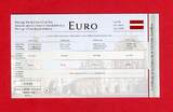 Lettland 4 x 2 Euro veredelt 2014 Edelmetall-Set verziert mit Rotgold, Gelbgold, Ruthenium & Platin BU with private packaging