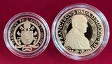 20 und 50 Euro Goldmünzen 2013 Vatikan 20 und 50 Euro Gold Satz PP - Papst Franziskus - Pope Francis Proof set with coa, carton and original box