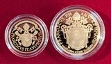 20 und 50 Euro Goldmünzen 2018 Vatikan 20 und 50 Euro Gold Satz PP - Papst Franziskus - Pope Francis Proof set with coa, carton and original box