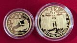 20 und 50 Euro Goldmünzen 2019 Vatikan 20 und 50 Euro Gold Satz PP - Papst Franziskus - Pope Francis Proof set with coa, carton and original box