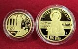 20 und 50 Euro Goldmünzen 2020 Vatikan 20 und 50 Euro Gold Satz PP - Papst Franziskus - Pope Francis Proof set with coa, carton and original box