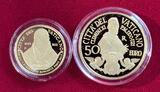 20 und 50 Euro Goldmünzen 2021 Vatikan 20 und 50 Euro Gold Satz PP - Papst Franziskus - Pope Francis Proof set with coa, carton and original box