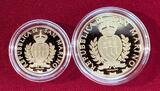 20 und 50 Euro Gold 2016 Architektonische Elemente San Marinos - Castello di Fiorentino & Chiesanuova Proof with box, carton & coa