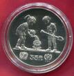China Peoples Republic PRC 35 Yuan Silber 1979 Internationales Jahr des Kindes Year of the Child UNICEF IYC proof in Capsule