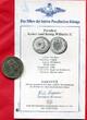 Kaiserreich Deutschland Preußen 5 Mark Mit MDM Zertifikat 1888 A Dreikaiserjahr Wilhelm II. Kleiner Adler Key Date One Year Type USA low ef cleaned w german COA