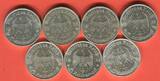 Germany Deutschland 1933 -1945 7 x 5 Mark Reichsmark 1934 Konvolut Garnisonkirche Potsdam selten in diesen Erhaltungen USA AU