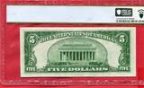The United States of America $ 5 Dollars 1934 Series A Lincoln Silver Certificate 65 PPQ
