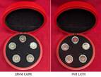 Bundesrepublik Deutschland 5 x 5 Euro Gedenkmünzen 2017 Tropische Zone Komplettsatz - in beleuchteter Box mit LEDs - A D F G J BU coinset with box & carton, without coa