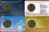 Vatikan 4 x 50 Cents Kursmünze 2011-2014 Coincard Lot - Päpste unc. coincard