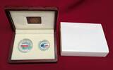 10 Zloty Silber teilcoloriert & Silbermedaille 2004 Polens Beitritt zur Europäischen Union Set inkl. Medaille aus Sterling Silber Proof colorated with capsules & box