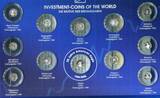 Malawi 12 x 5 Kwacha Silbermünzen je 1/25 Unze 2006 Set Investment Coins of the World - 20 Jahre American Eagle Proof with folder