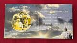 Togo 100 Francs CFA Kupfer vergoldet 2013 Pope Emeritus Benedict XVI. - Papst Benedikt XVI. BU with box & coa, carton damaged