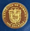 Panama 100 Balboas Goldmünze - 900er Gold 1977 Vasco Nuñez de Balboa Proof with box & German coa