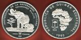 Guinea Equatorial 15000 Francs Silbermünze - 1 Kilogramm Silver 1992 Endangered Wildlife - 1 Kilo Silber - Elefant - Elephant Proof with box & coa