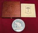 Guinea Equatorial 15000 Francs Silbermünze - 1 Kilogramm Silver 1992 Endangered Wildlife - 1 Kilo Silber - Elefant - Elephant Proof with box & coa