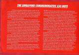 Singapur Singapore 50 Dollars Polymer Commemorative Banknote 1990 25 Jahre Unabhängigkeit One People One Nation One Singapore Banknote Unc folder shows some wear