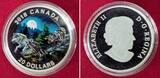 Kanada 20 Dollars Silbermünze - 1 oz Proof Silver Coin 2018 Geometry in Art - Geometric Fauna Grey Wolves Wolf Proof with certificate, box & carton