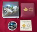 Kanada 20 Dollars Silbermünze - 1 oz Proof Silver Coin 2018 Geometry in Art - Geometric Fauna Grey Wolves Wolf Proof with certificate, box & carton
