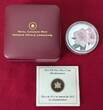 Kanada 20 Dollars Silbermünze 2012 Rhododendron - 1 oz Proof Silver Coin with Swarovski Crystals Proof with certificate & box, without carton