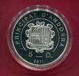 Andorra 5 Diners Silbermünze 2011 Papst Johannes Paul II. (Hologrammmünze) proof in capsule, certificate & box
