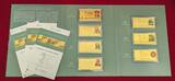 Deutschland 7 x 0,5 Gramm Goldnoten DDR Banknoten - Noble Notes - 3,5 Gramm 999 Gold Proof with folder & coa