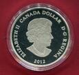 Kanada 1 Dollar Silbermünze 2012 25 Jahre Loonie Two Loons (1 oz, coloriert) proof in capsule, certificate & box