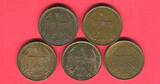 Weimarer Republik 5 x 4 Reichspfennig 1932 A-J Brüning Taler Lot - ohne E Lot, bitte Bilder ansehen