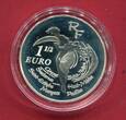 Frankreich 1,50 Euro Silber 2005 150 Jahre Klassifizierung Bordeaux-Weine proof in capsule with certificate, orig. packaging