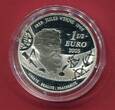 Frankreich 1,50 Euro Silber 2005 Jules Verne - From the Earth to the Moon proof in capsule with certificate, orig. packaging