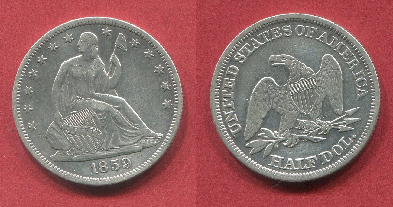 Usa Dollar Usa Seated Liberty Silber Seated Liberty Usa Vf