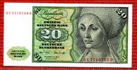 BRD,Deutsche Bundesbank 20 DM Deutsche Mark Geige BRD Deutsche Bundesbank, 20 DM Deutsche Mark 1970, Geige Flöte / Dürer E. Tucher -