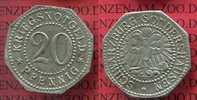 Schwarzburg Sondershausen 20 Pfennig Fürstentum Schwarzburg Sondershausen Kriegsnotgeld o.J. 20 Pfennig Achteckig -