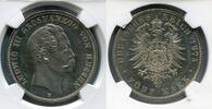 Hessen Darmstadt Hesse NGC zertifiziert 5 Mark Hessen 5 Mark 1875, Ludwig III. J. 67, -