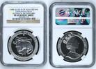 Insel Man, Isle of Man 1 Crown Silbermünze 1988 Australien 200 Jahr Feier Australia Bicentennial Tasmanischer Teufel - Rare NGC Holder PF 69 UC