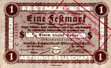 Gutschein Eine Festmark Ein Viertel Dollar Deutsche Festmarkbank Aktiengesellschaft Bremen -
