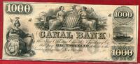 USA New Orleans 1000 Dollars Canal Bank New Orleans Remainder no serial Number Nicht ausgefüllt -
