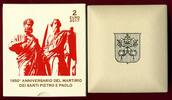 Vatikan Franziskus 2 Euro Gedenkmünze 1950 Jahre Martyrium St. Petrus und Paulus -