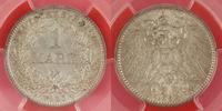 Germany-Empire 1 Mark 1915-J Deutsches Kaiserreich Regular Strike Kursmünze PCGS MS64