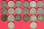 Weimarer Republik 10 x 1 Mark Lot Kursmünzen Deutsches Reich -