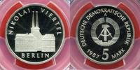 Germany-Democratic Republic 5 Mark Gedenkmuenze 1987 A DDR Nikolaiviertel Berlin PCGS PR68DCAM