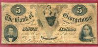 South Carolina 5 Dollars The Bank of Georgetown -