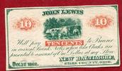 Ohio 10 Cents Script John Lewis New Baltimore -