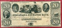 USA New Hampshire 20 Dollars Piscataqua Exchange Bank Portsmouth -