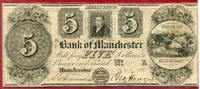 USA Michigan 5 Dollars Bank of Manchester -