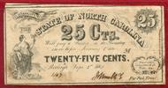 USA CSA 25 cents State North Carolina Raleigh -